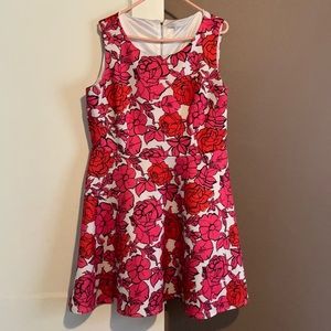 XL New York and Company floral scuba dress
